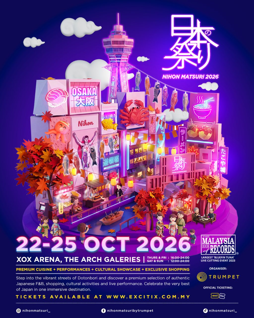 Nihon Matsuri 2026 @ XOX Arena, The Arch Galeries