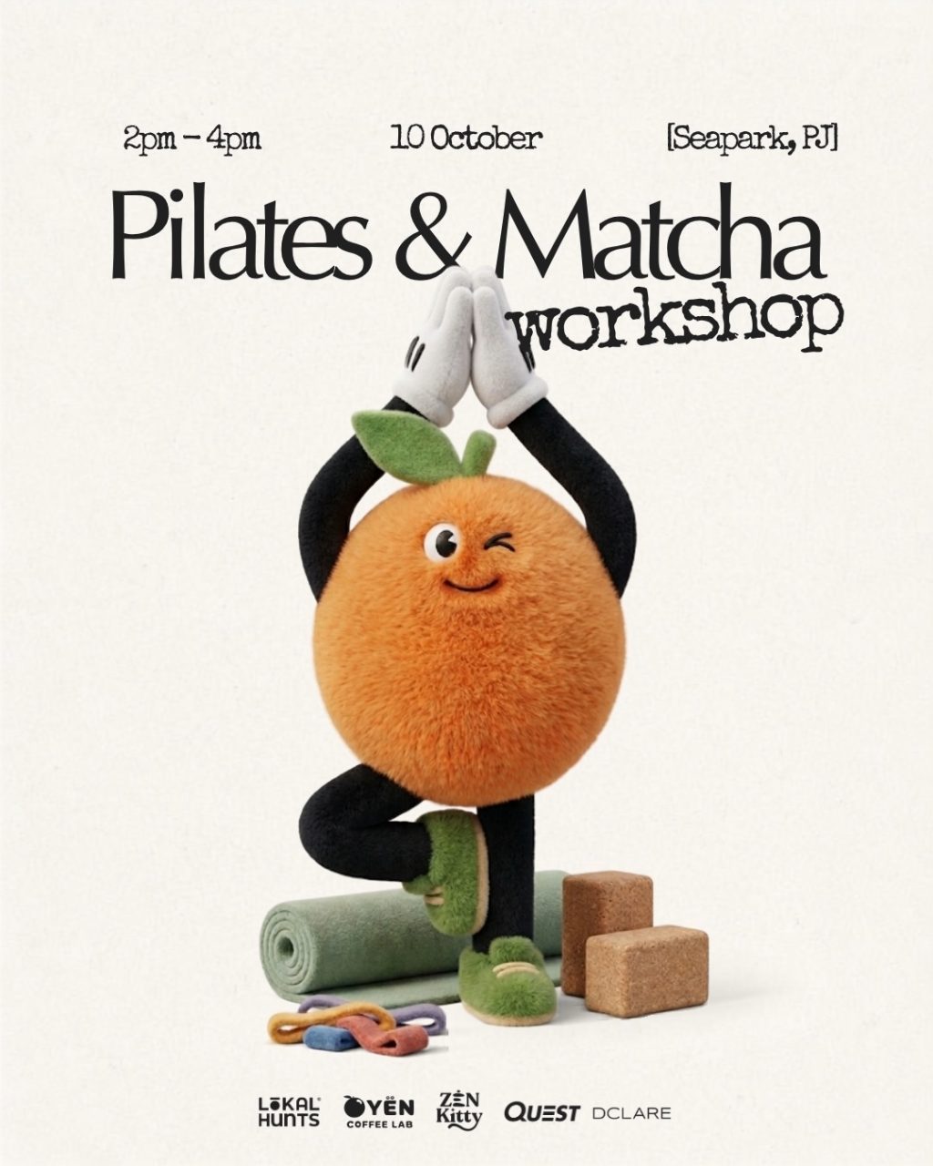 Pilates & Matcha Workshop - Zen Kitty Seapark PJ