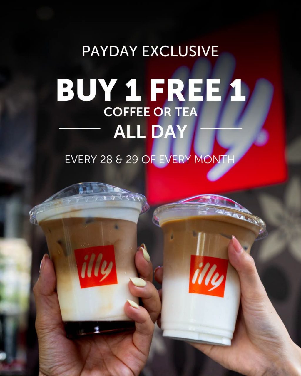 Illy Cafe Beverage buy 1 free 1
