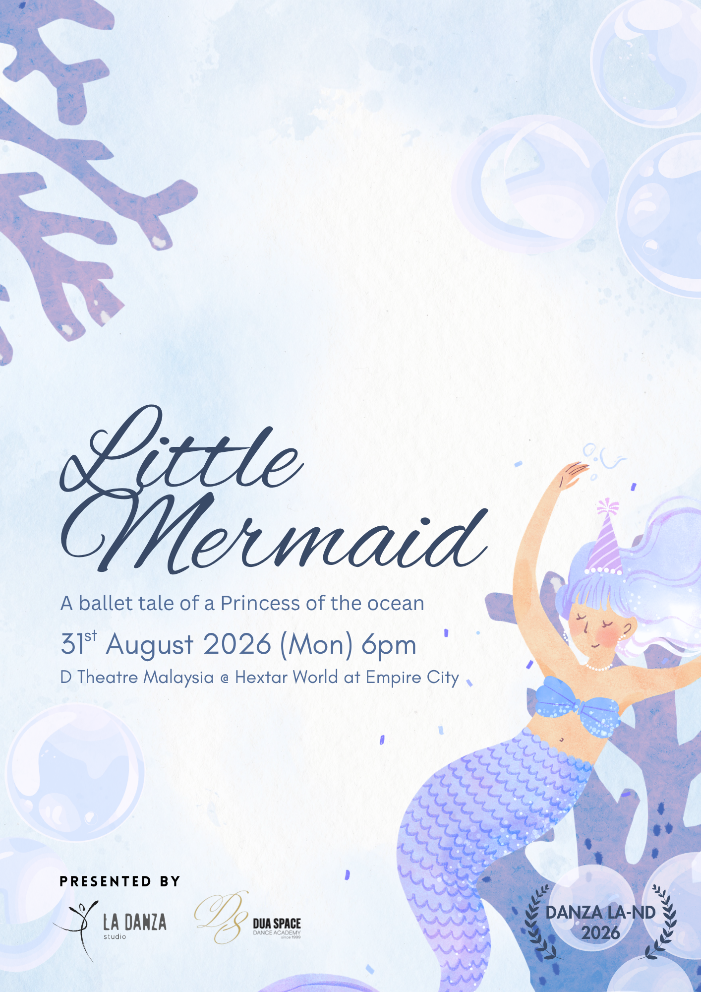 Little Mermaid - A ballet tale of a Princess of the ocean