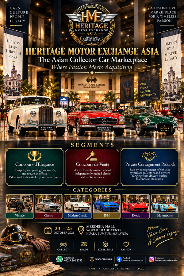 HERITAGE MOTOR EXCHANGE ASIA 2026
