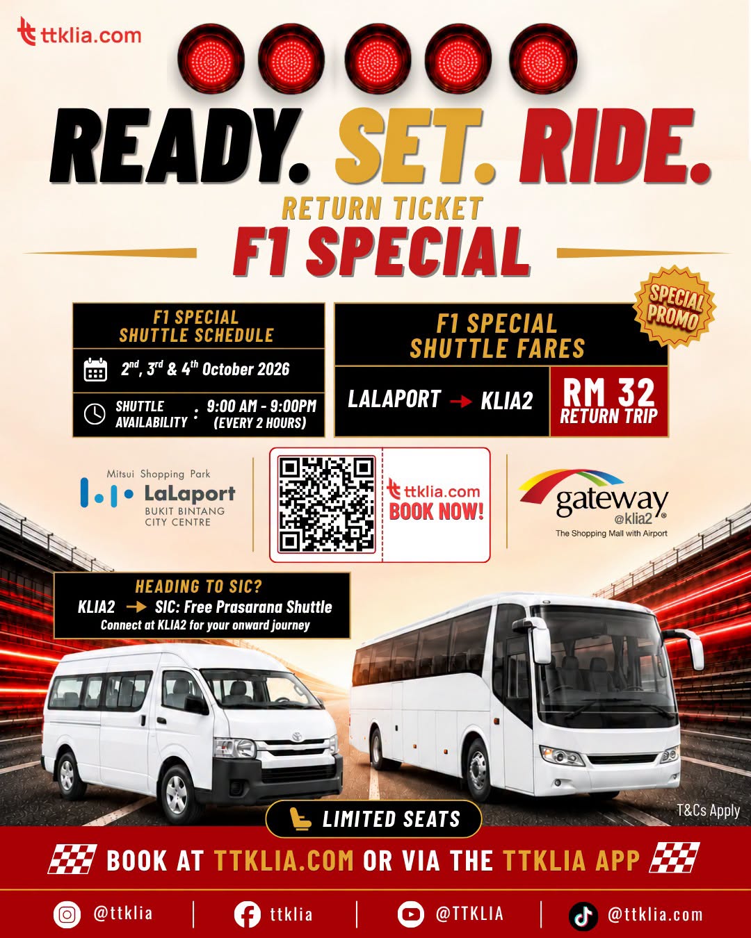 LTH Ready. Set. Ride. Return Ticket F1 Special